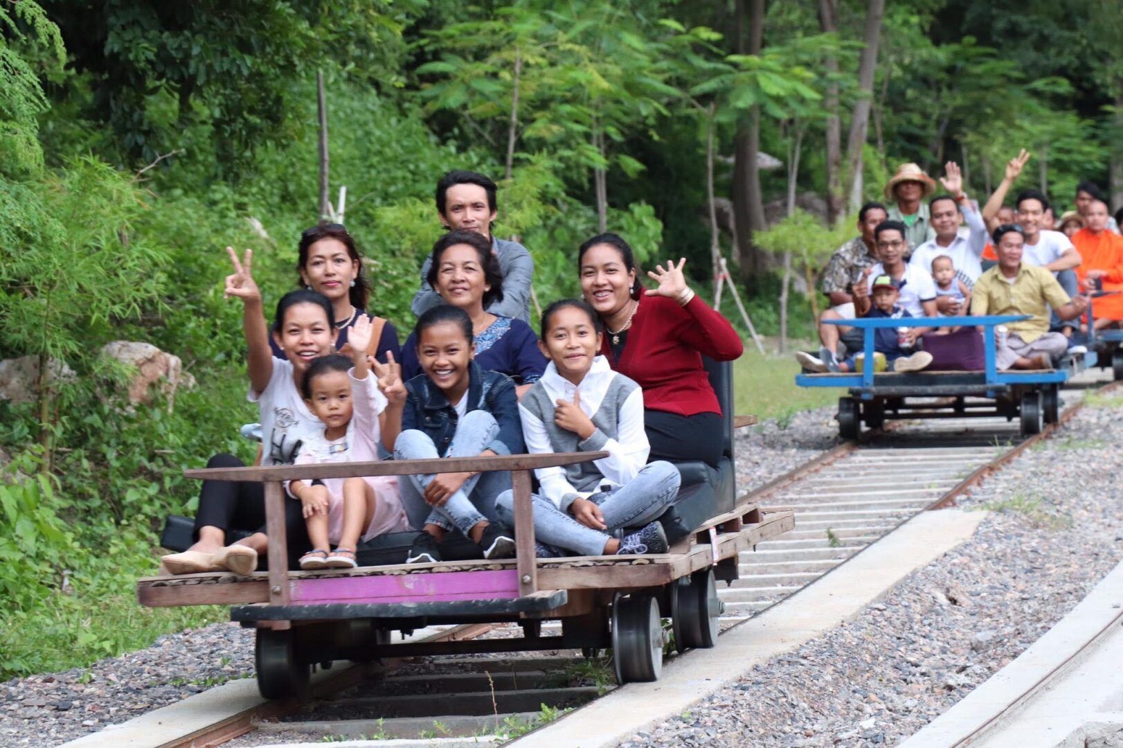 Bamboo train (le train de bambou) de Battambang