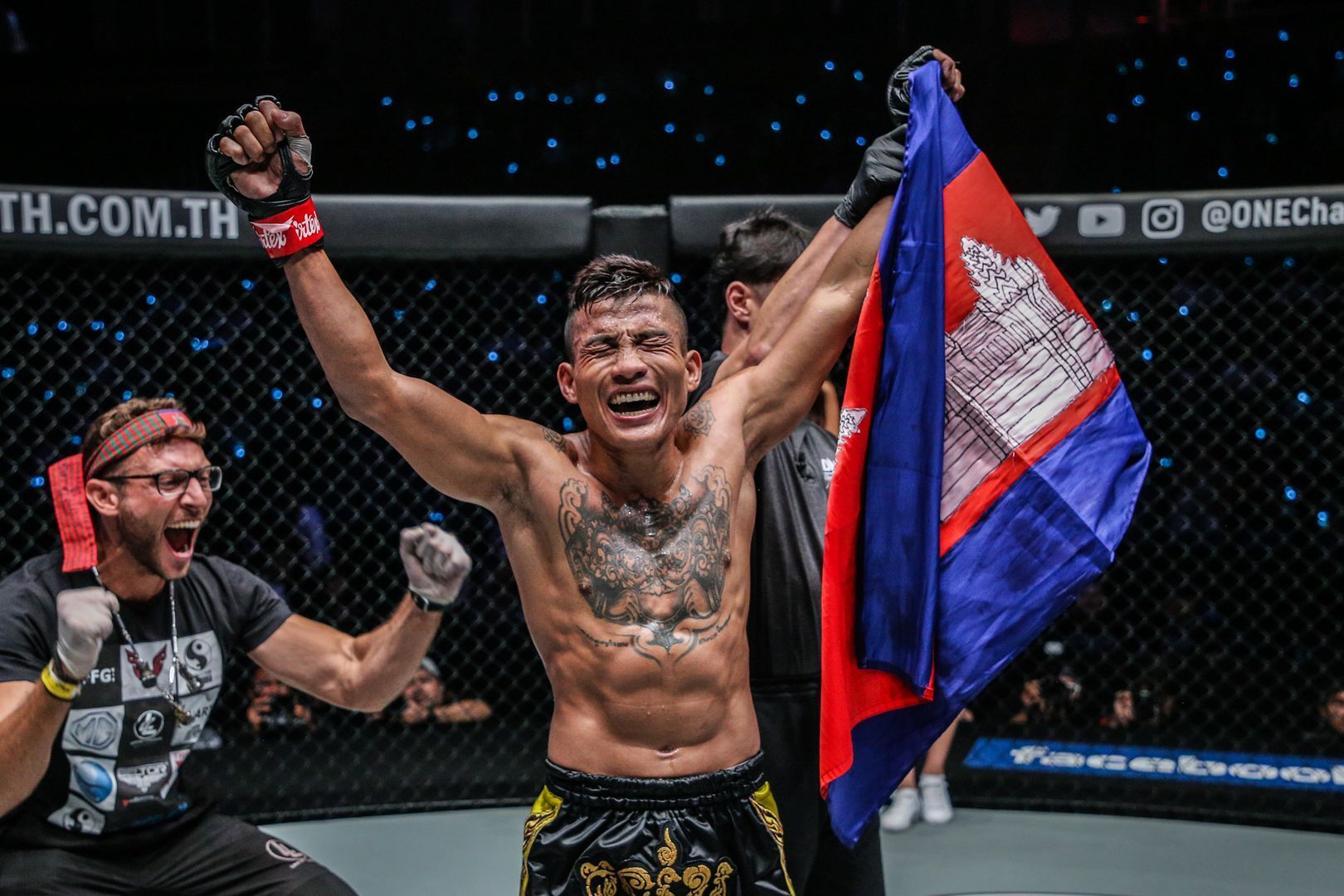 Combattant boxe Cambodge