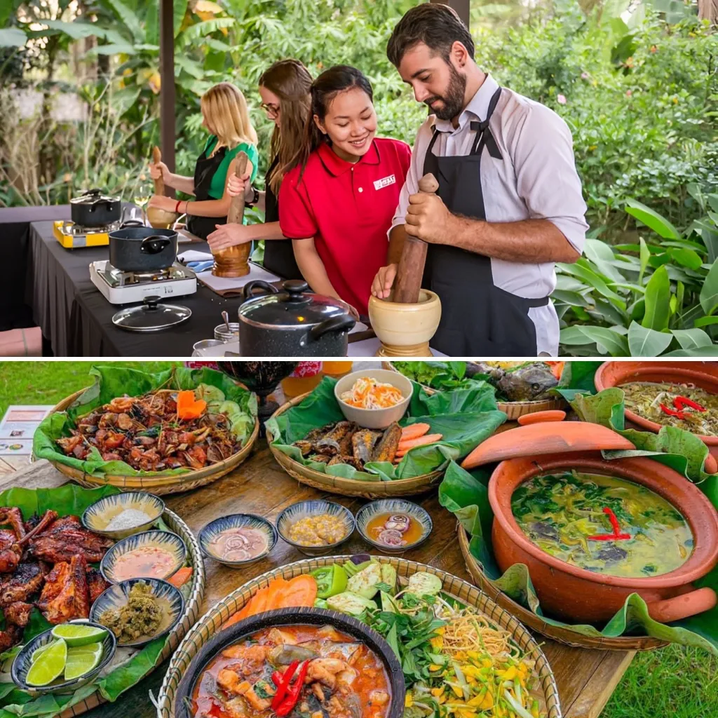 Cours de cuisine gastronomique Cambodgienne Circuit 7 Cambodge