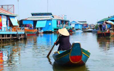 Le village flottant de Kampong Luong