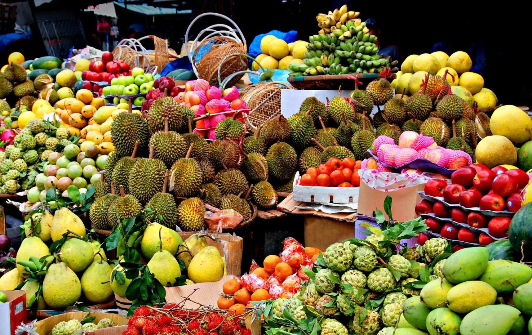 Les magnifiques fruits du Cambodge Psar Thmey