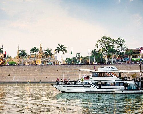 Tour en bateau/diner à Phnom Penh