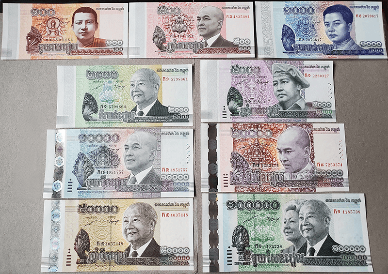 argent au Cambodge