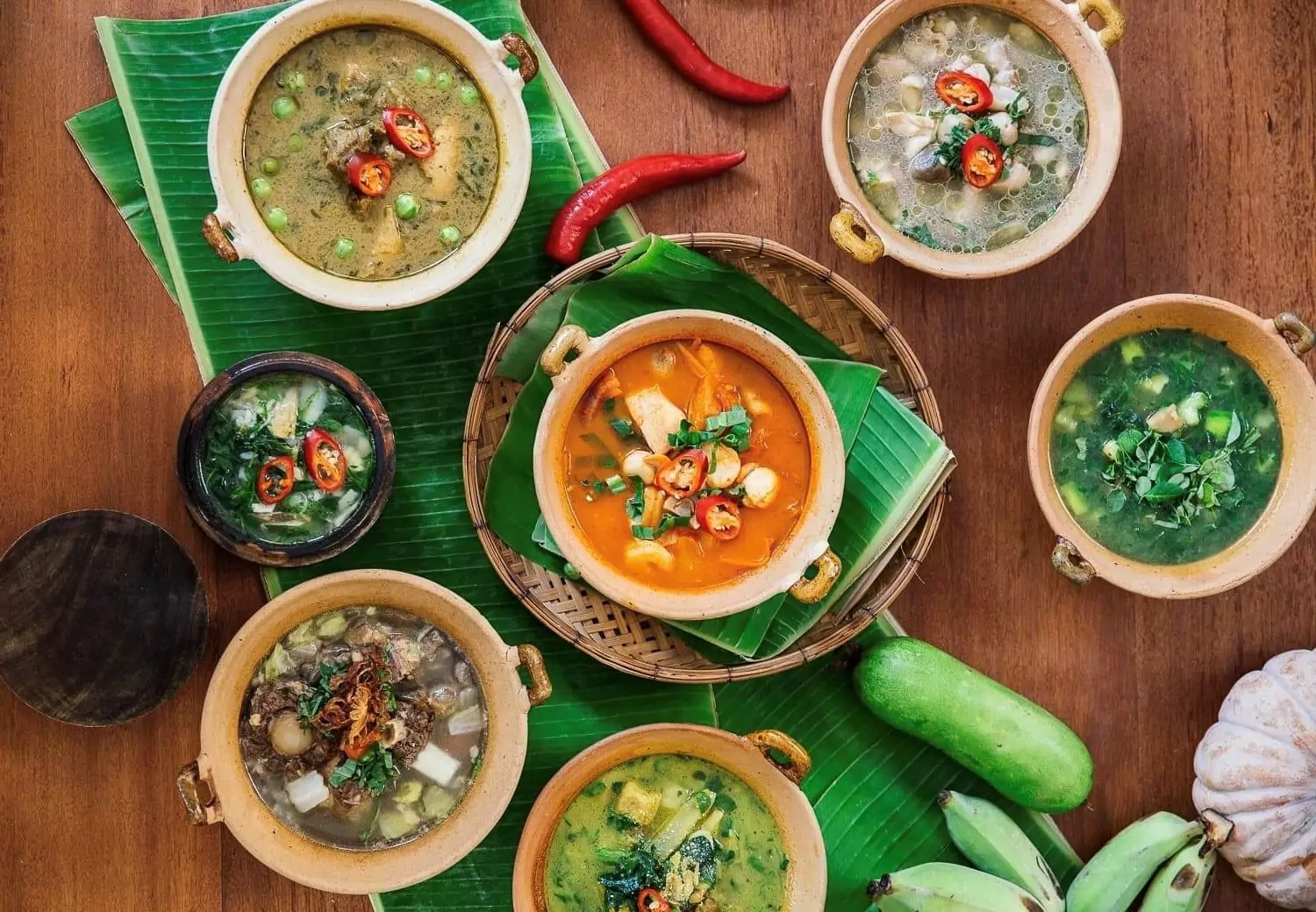 Plats khmers à partager autour du riz
